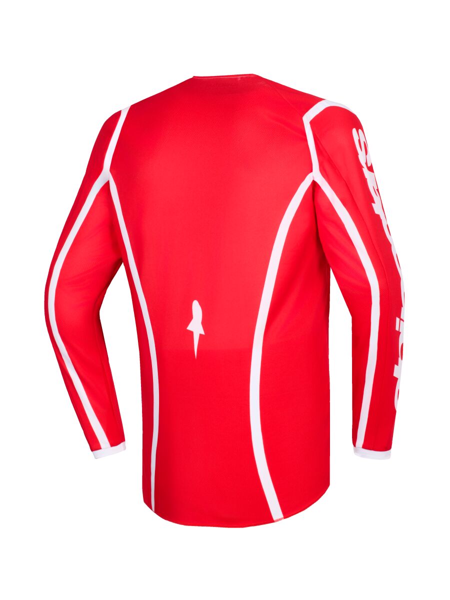 JERSEY FLUID APEX RED/WHITE M