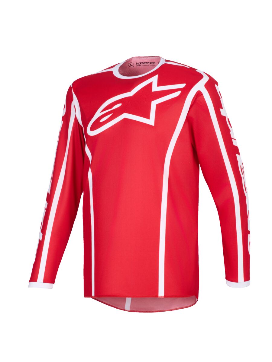 JERSEY FLUID APEX RED/WHITE L