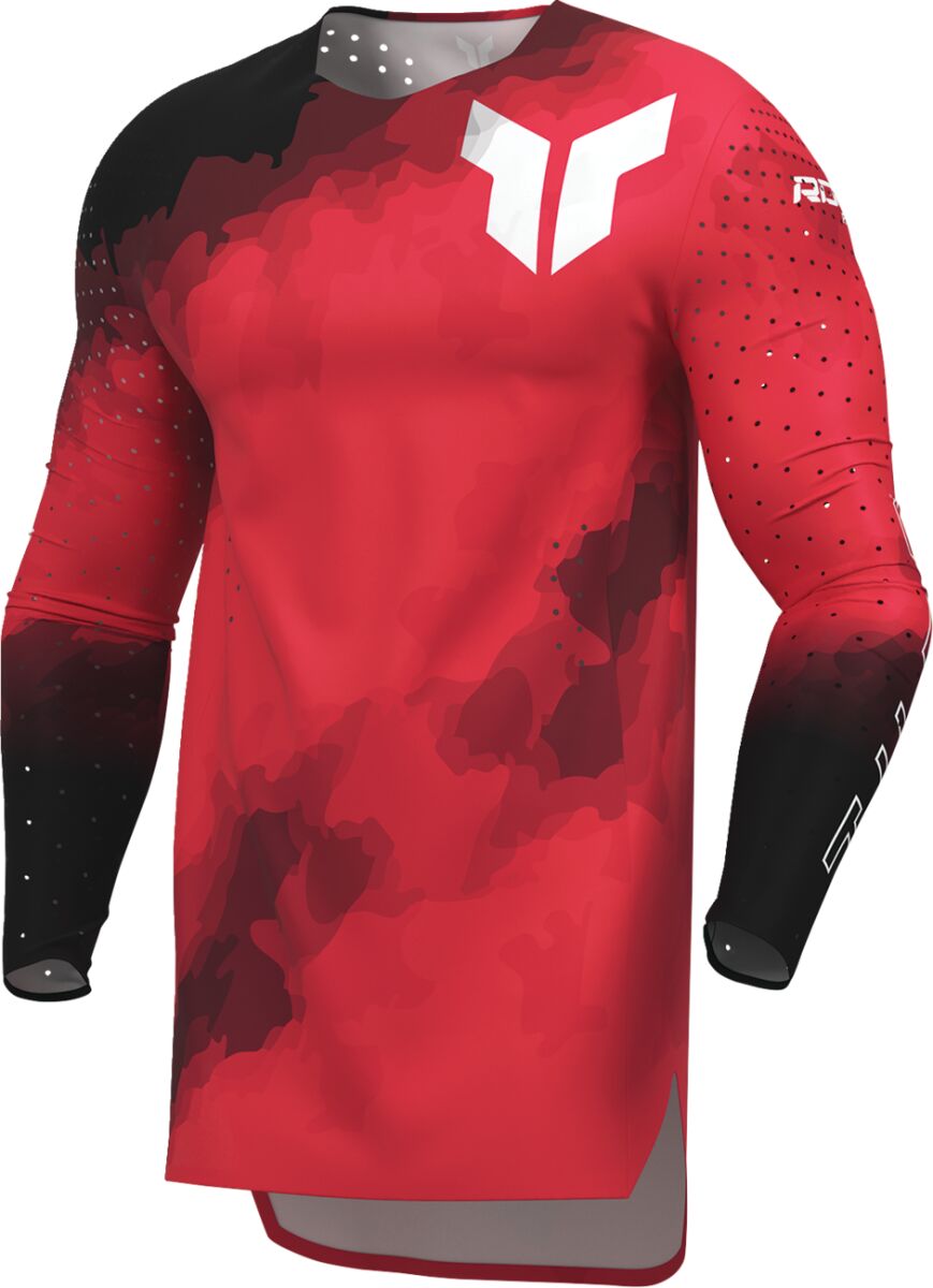 JERSEY SPORTMODE CARBON BK/RD