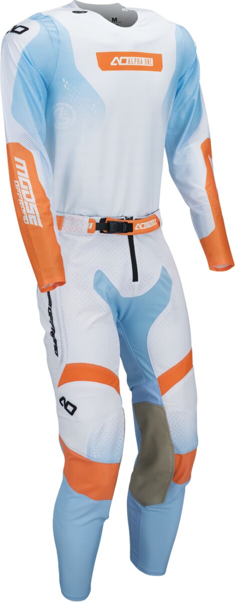 JERSEY ALPHA ONE WHITE/BLUE SM