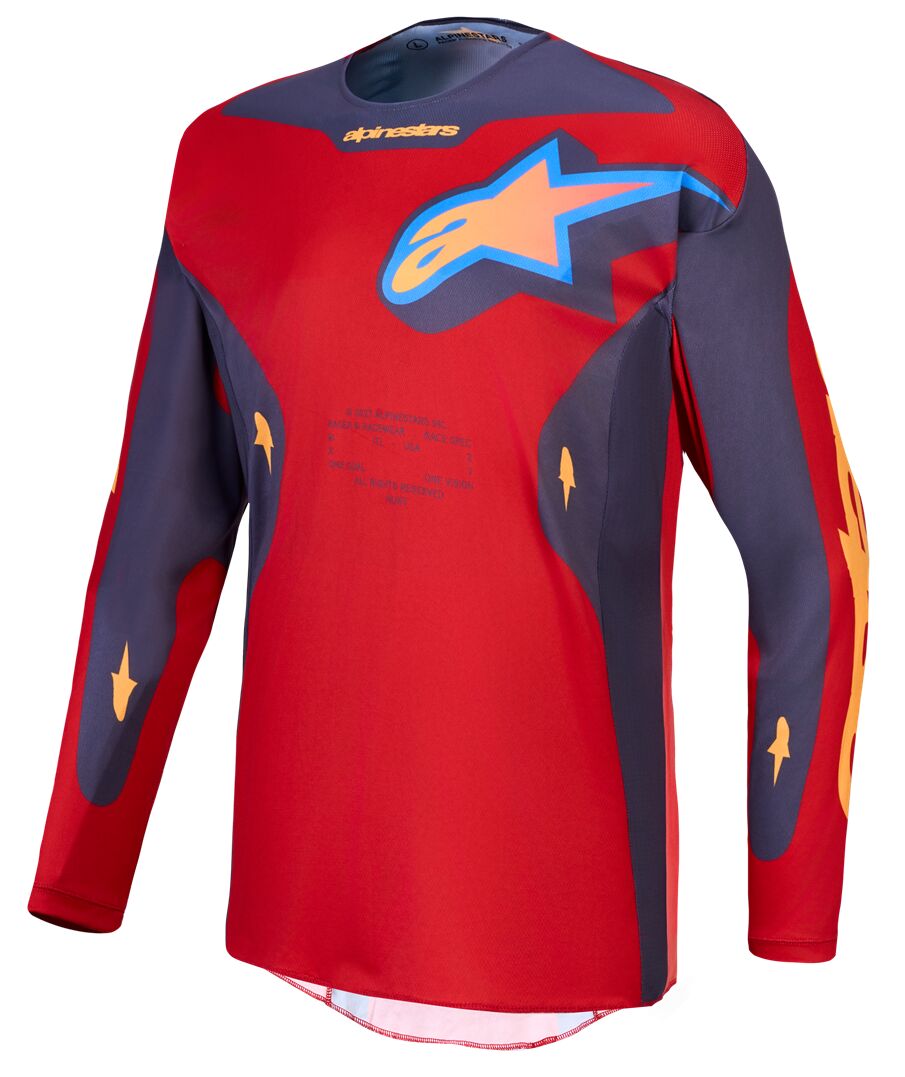 JERSEY RACER HUNT RED/CORAL L
