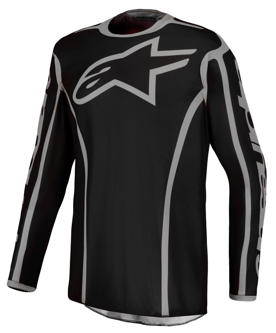 JERSEY FLUID APEX V2 BLK/SIL L