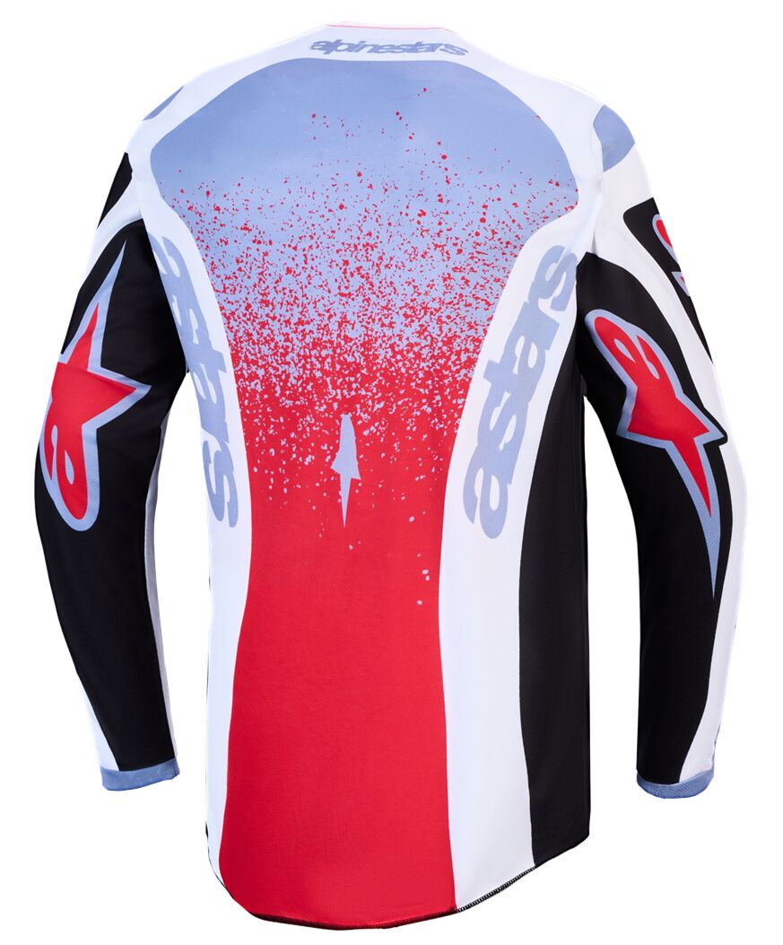 JERSEY FLUID DRAG BK/WH/BL/RD