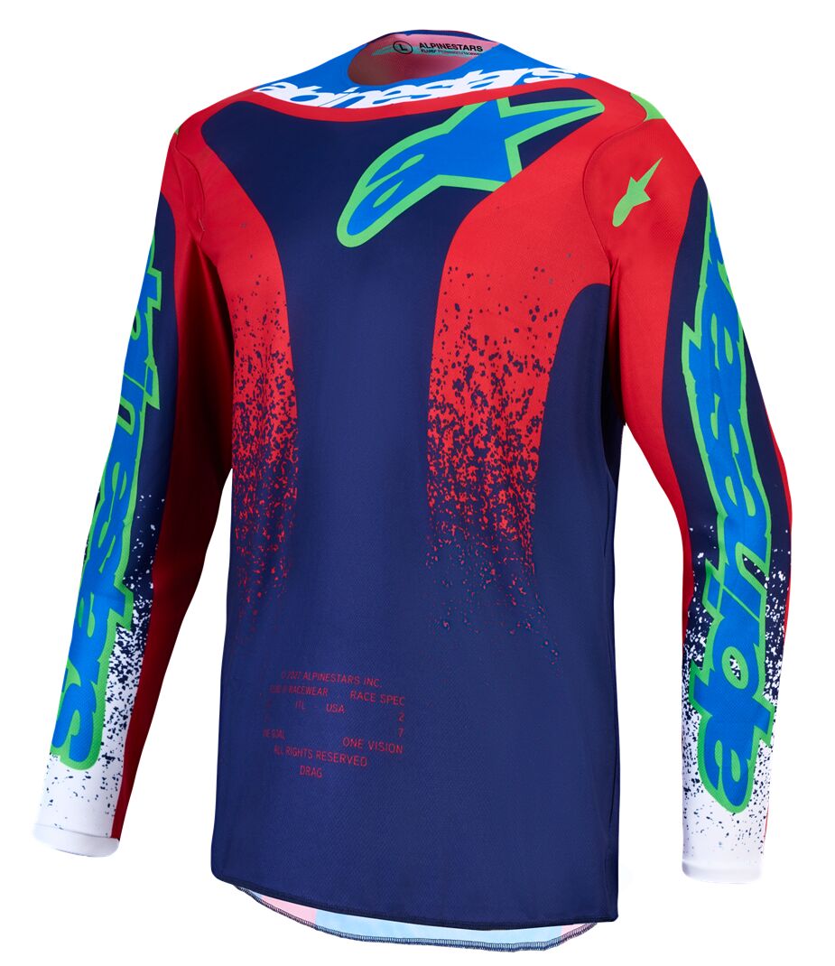 JERSEY FLUID DRAG BL/NV/RD/WH