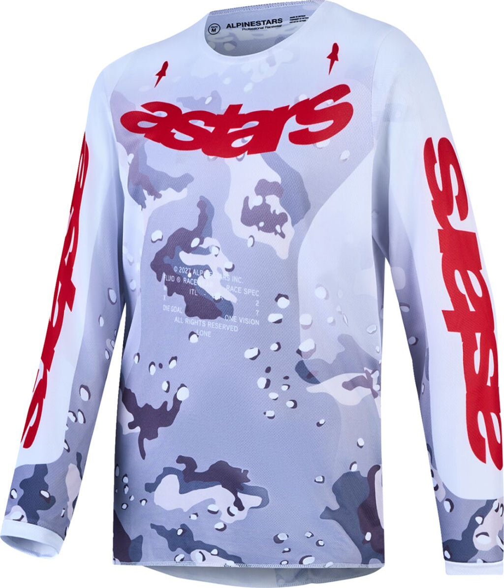 JERSEY YTH FLUID LONE CAM/WHT/
