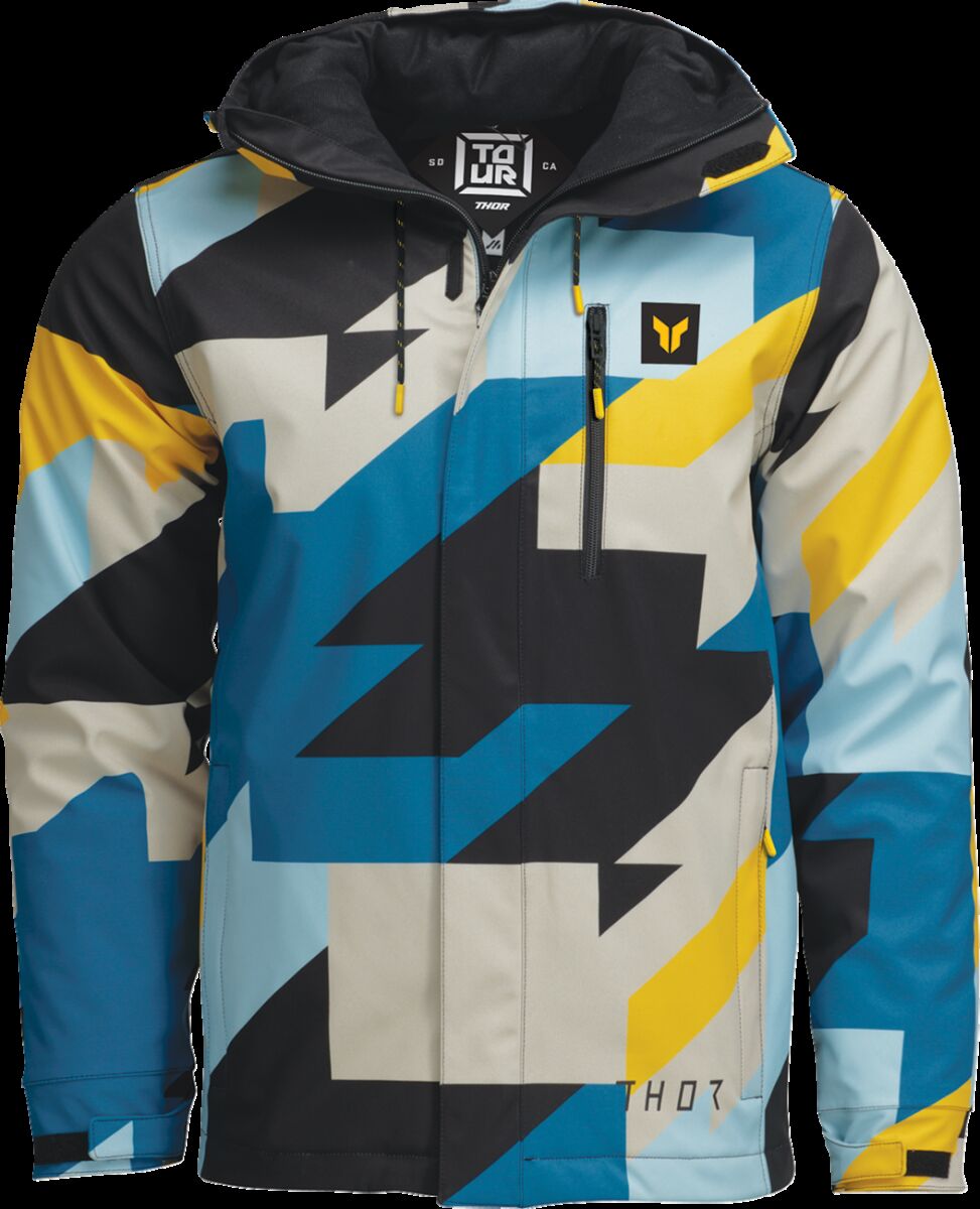 JACKET TOUR BRAVE BL/YL 2X