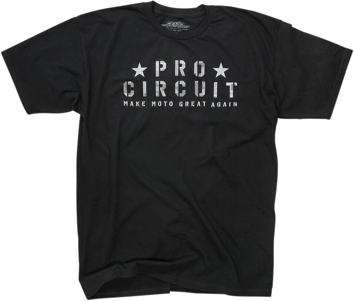 TEE PC FLAG BLK LG