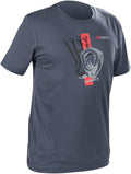TEE MEN RD STRIP BL/GR 3X
