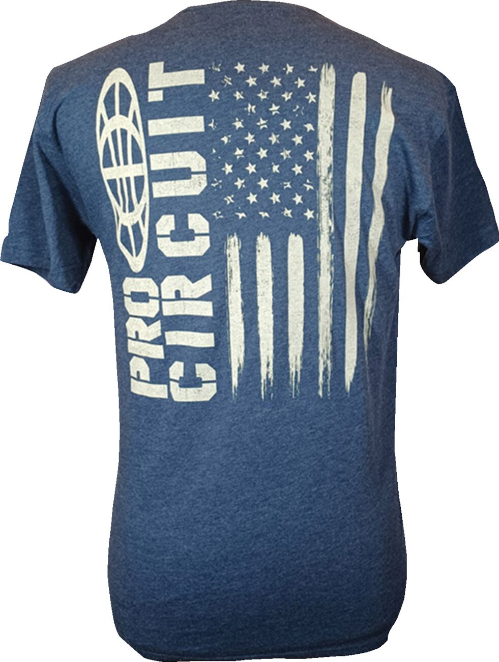 T-SHIRT PC LOGO FLAG HEATHERED