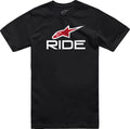 TEE RIDE 4.0 SS BK/WT/RD M