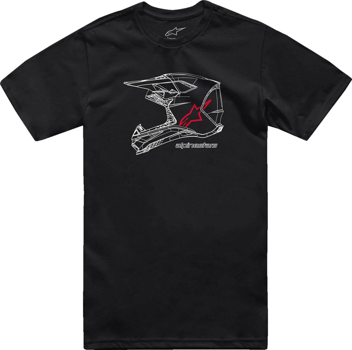 TEE CSF MX HELMET BLK S