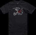 TEE MX HELMET SS BK M