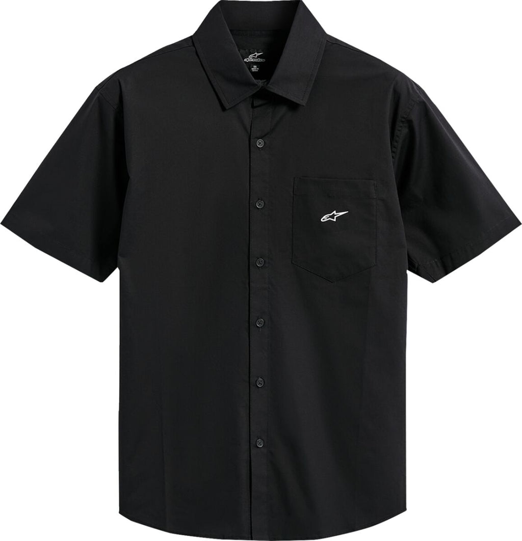 TEE BUTTONED STRIVE WOVEN BLAC