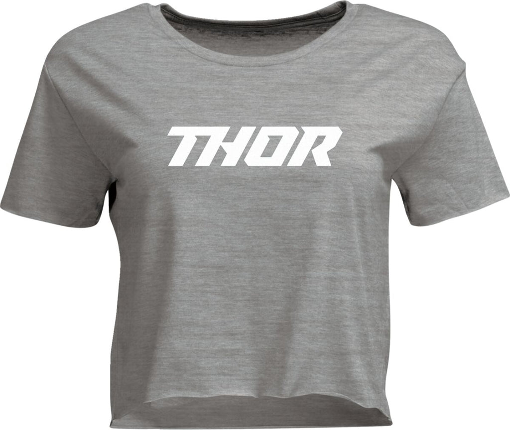 TEE WOMENS CORP HTR GRAY XL