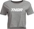 TEE WOMENS CORP HTR GRAY XL