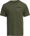 TEE YTH STAMP OLIVE LG