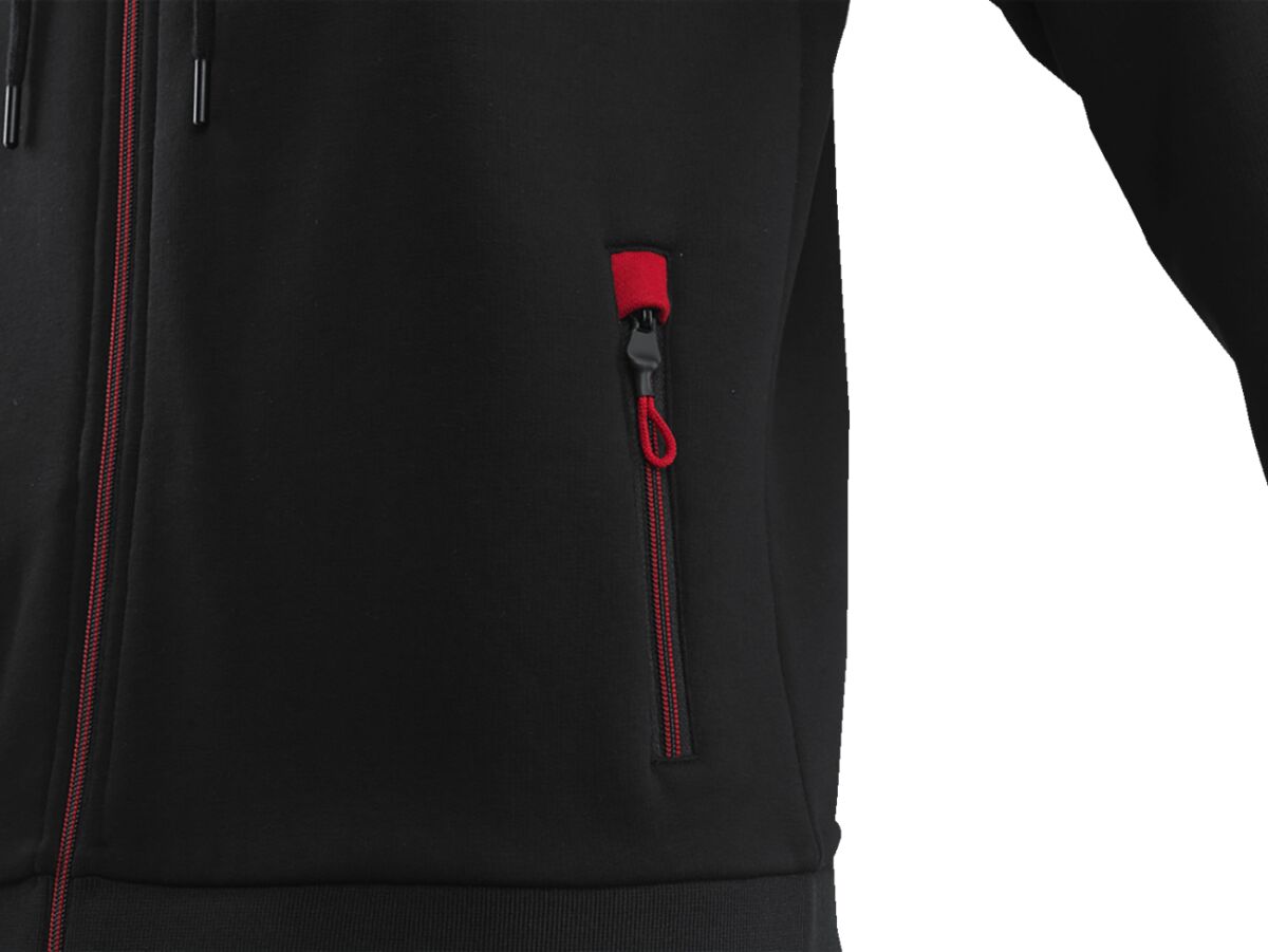 ZIP HOODIE BLACK MEN M