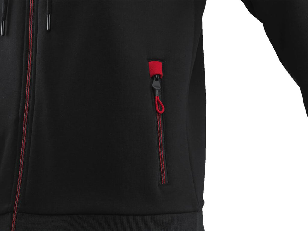 ZIP HOODIE BLACK MEN 2XL