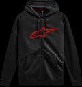 HOODIE ZIP AGELESS V3 BLK/RD 2
