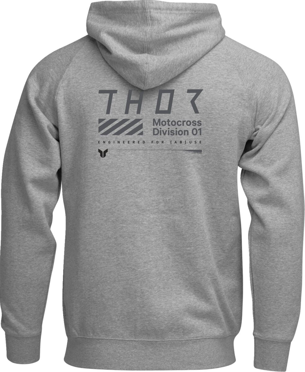 PULLOVER STAMP HTR GY LG