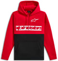 HOODIE PO PARALLEL RED/BLACK X