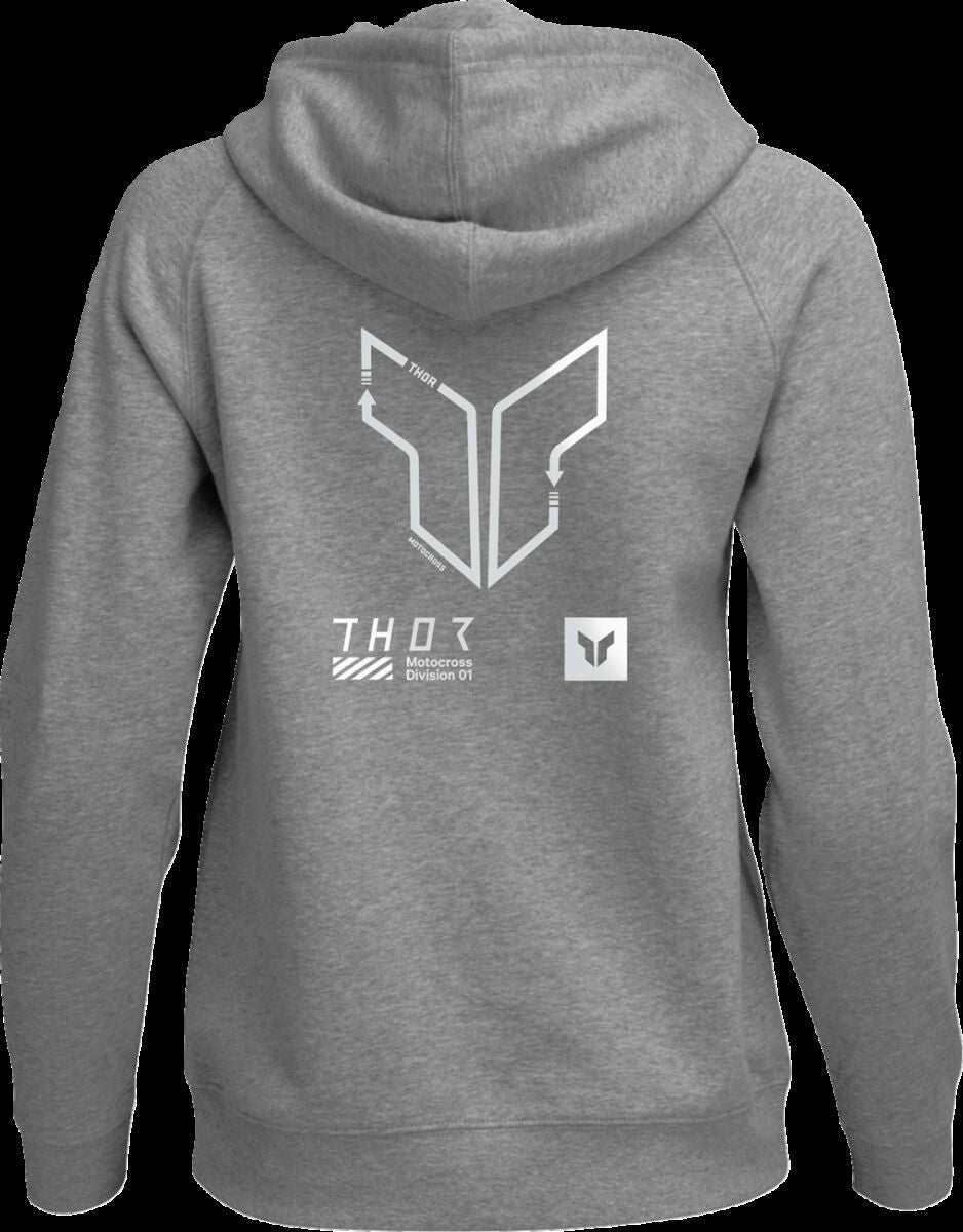 HOODIE WOMENS TRAX HTR GY LG