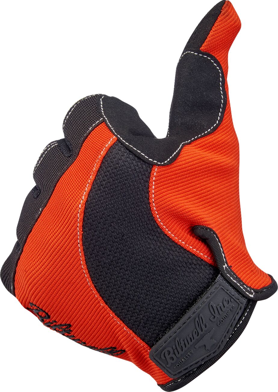GLOVES MOTO ORG/BLK MD