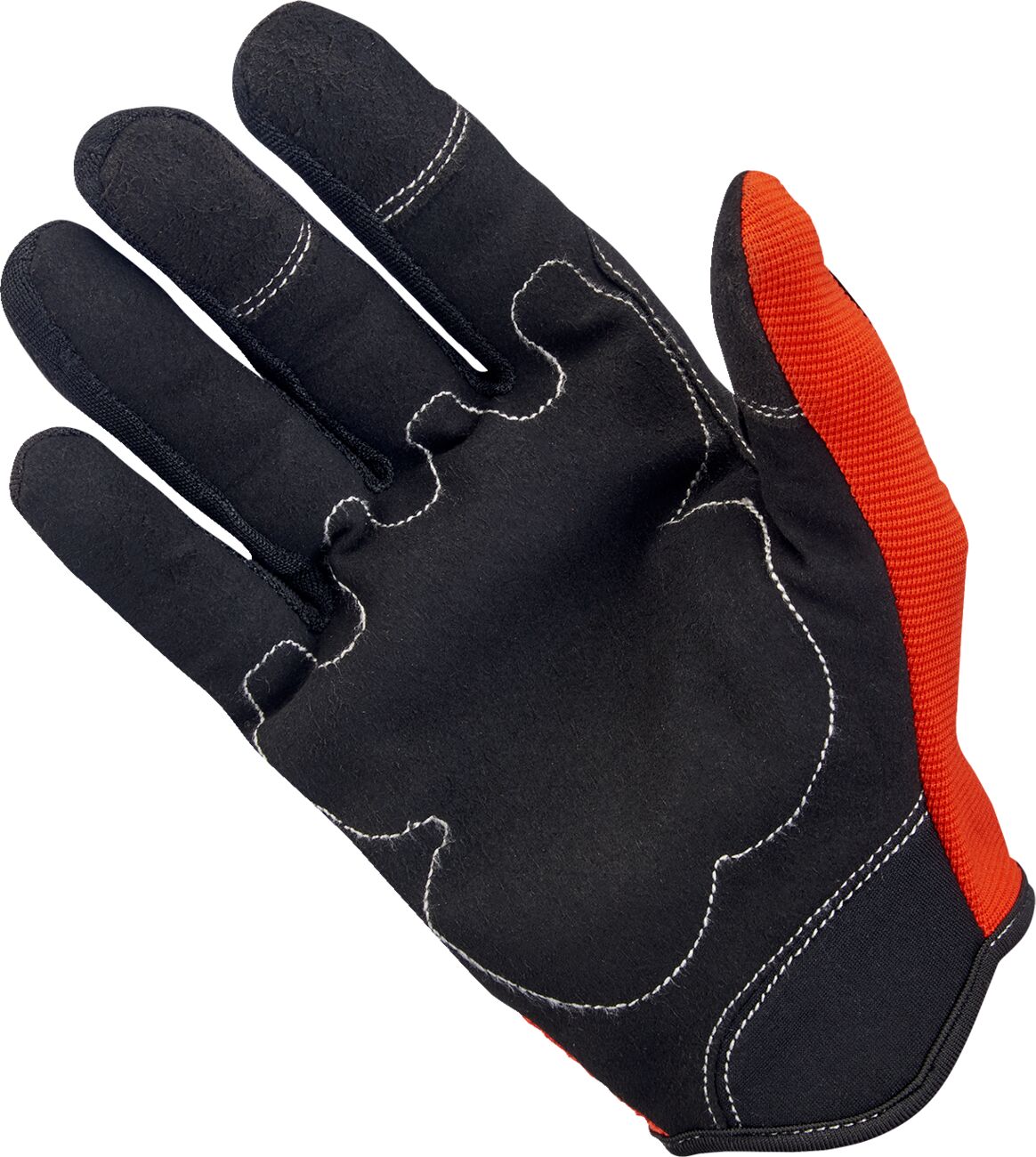 GLOVES MOTO ORG/BLK LG