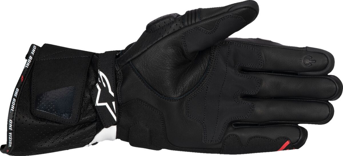 GLOVE SP-3 BLK/WHT/RD FLUO S