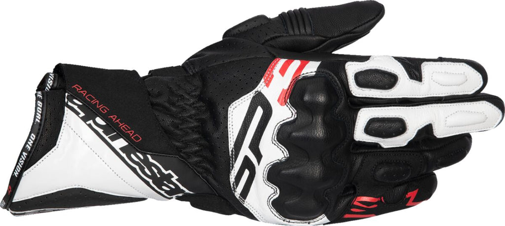 GLOVE SP-3 BLK/WHT/RD FLUO XL