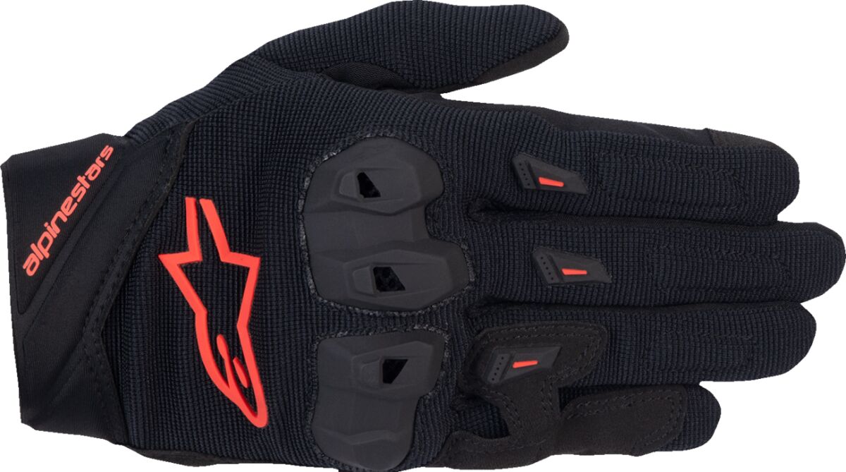 GLOVES 4W SP X 1 BK/RD FL L