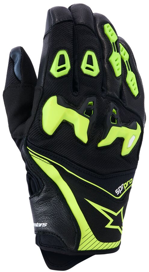 GLOVE SP-R PRO BLACK/YELLOW FL