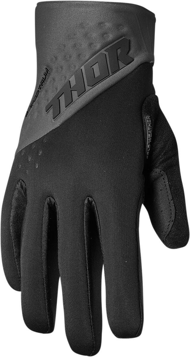 GLOVE SPECT COLD BK/CH MD