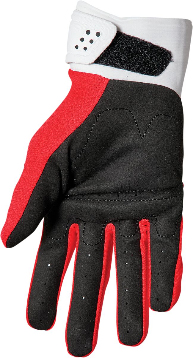 GLOVE SPECTRUM RED/WH SM