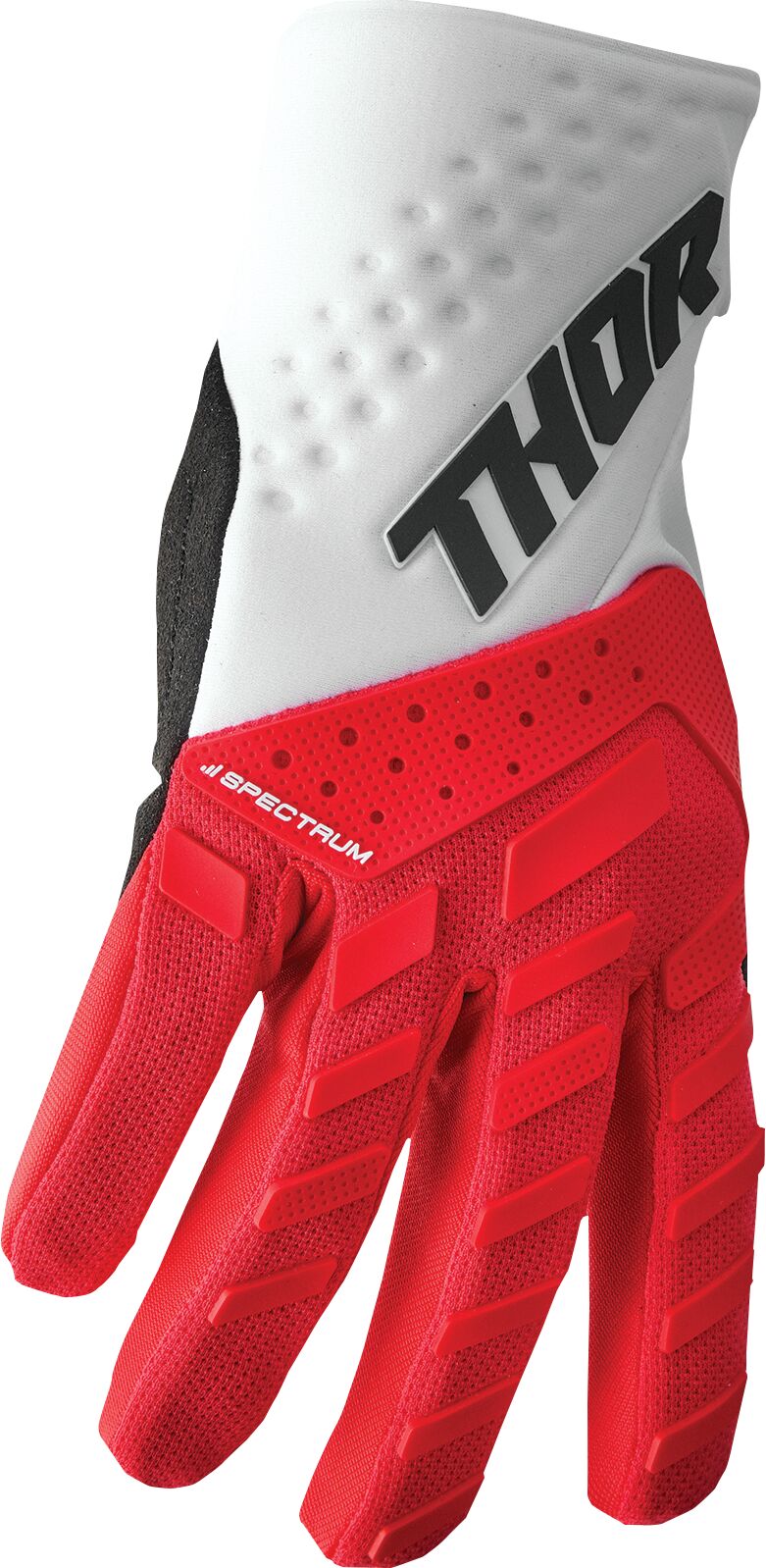GLOVE SPECTRUM RED/WH SM