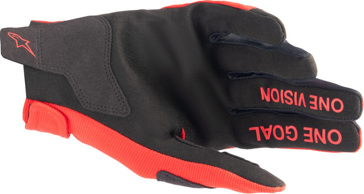 GLOVE RADAR RED/SLV L