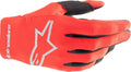 GLOVE RADAR RED/SLV 2X