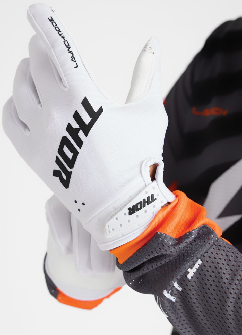 GLOVES LAUNCHMODE WHITE L