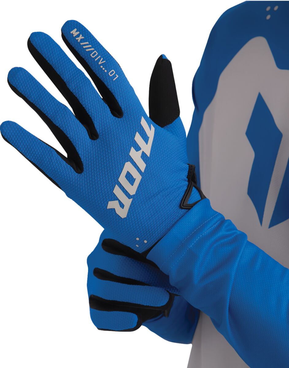 GLOVES RIDEMODE STATIC BLUE M