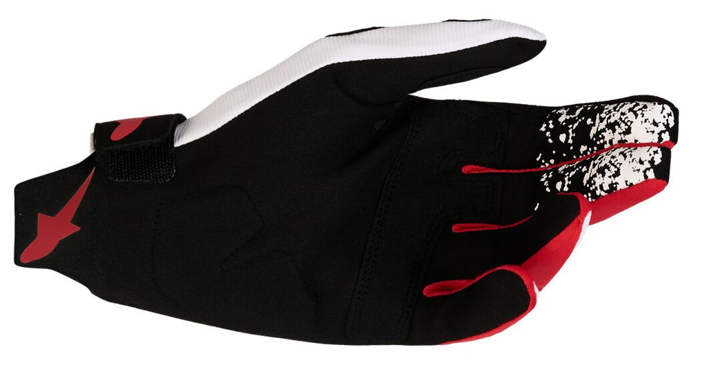 GLOVES TECHSTAR BLK/WHT/RED L