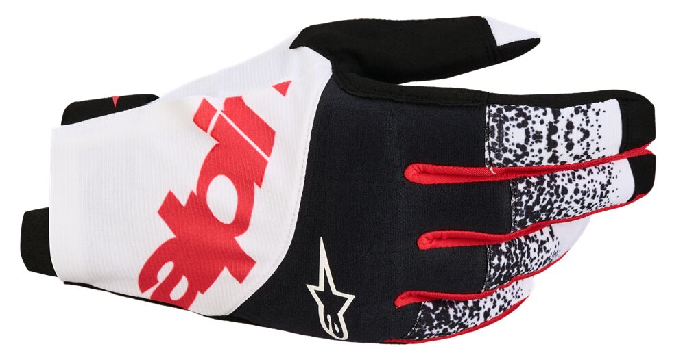 GLOVES TECHSTAR BLK/WHT/RED 2X