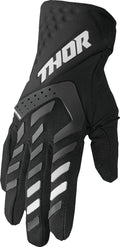 GLOVE WMN SPECT BK/WH SM
