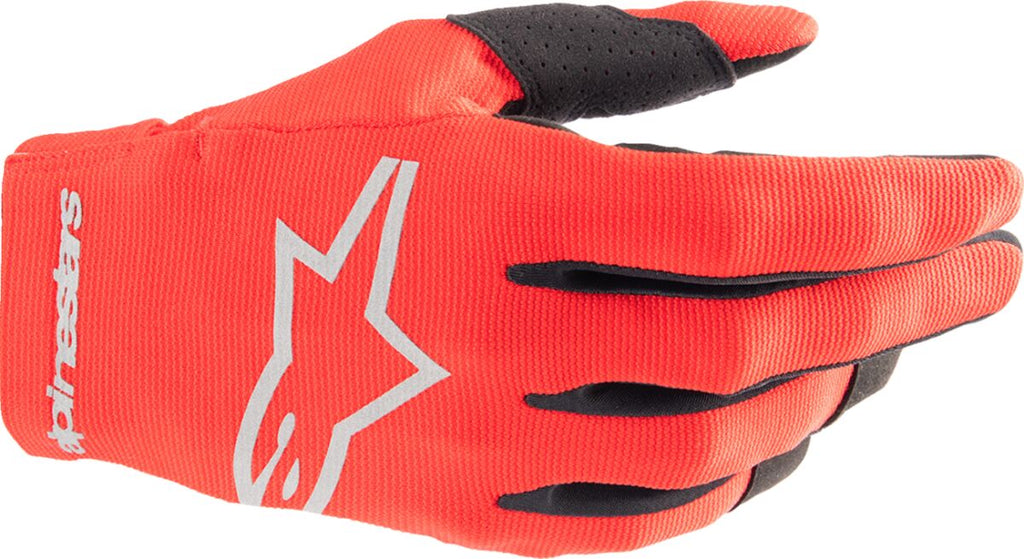 GLOVE YTH RADAR RED/SL M