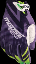 GLOVE YOUTH SX1 PURPLE/GREEN S