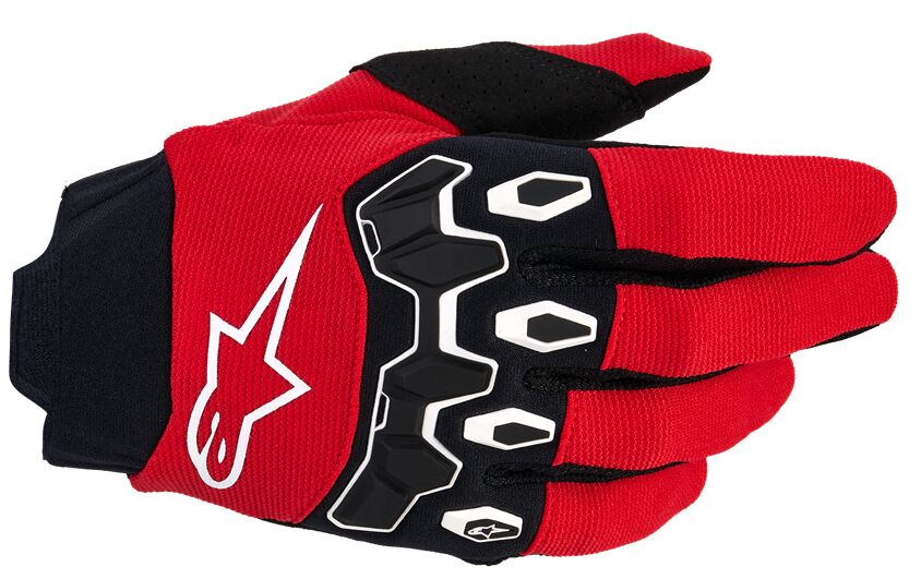 GLOVES YTH FULL BORE V2 RED/BL