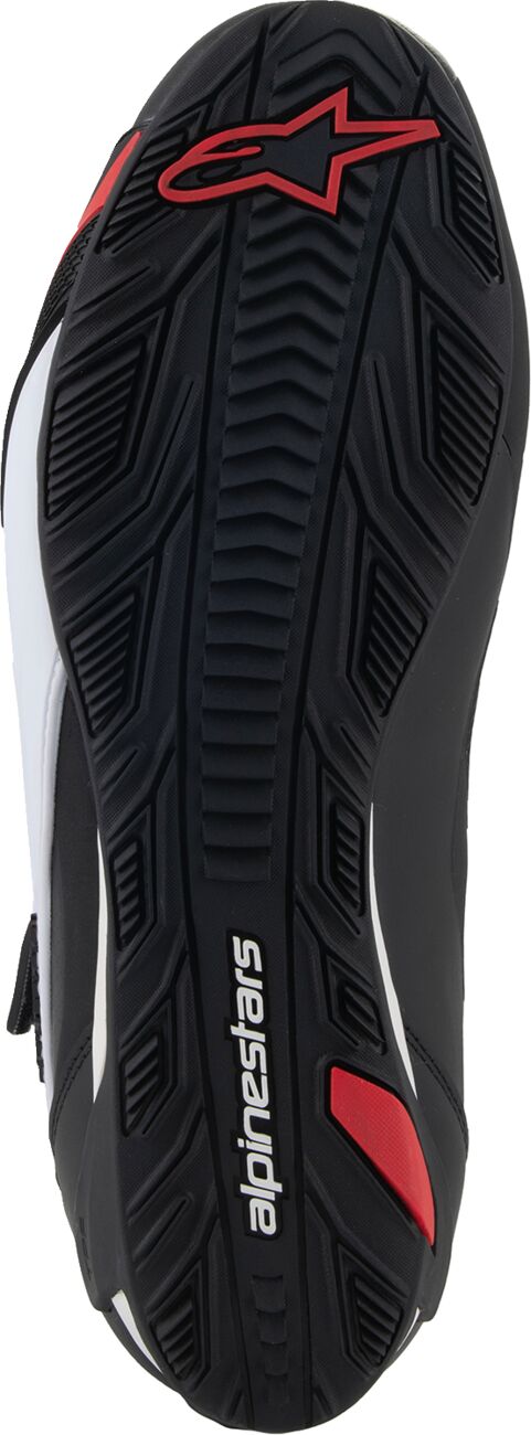 SHOES FASTER-4 BK/WH/DK RD 9.5