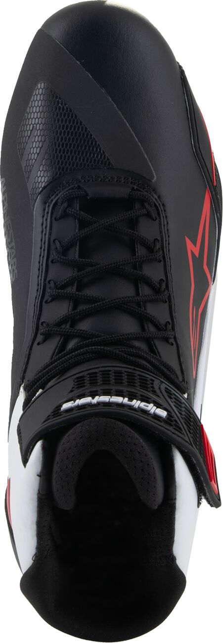 SHOES FASTER-4 BK/WH/DK RD 12.