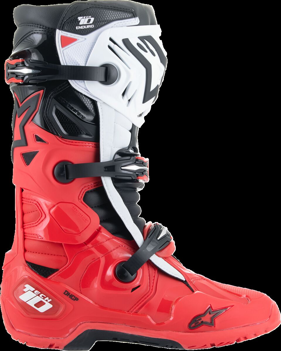 BOOT TECH 10 ENDURO BRIGHT RED