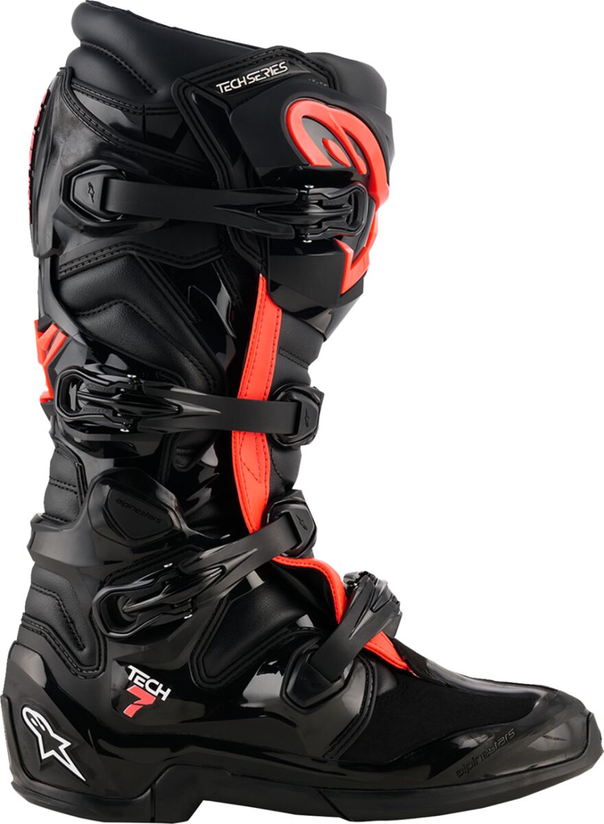 BOOT TECH 7 BLACK/RED FLUO 14