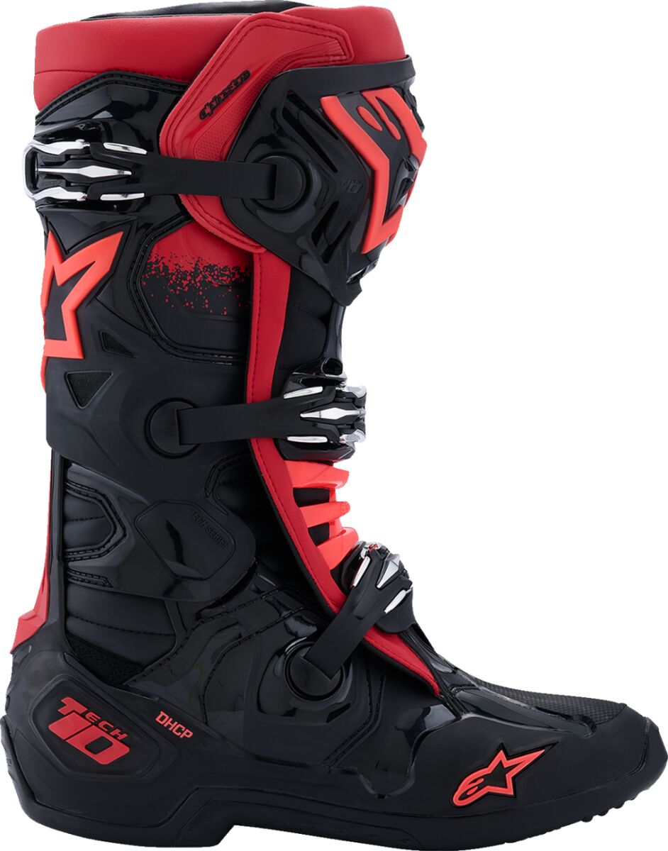 BOOT TECH 10 BLK/RD 8